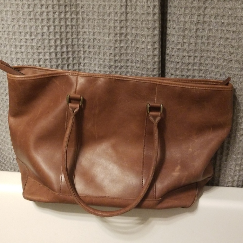 Large Genuine Leather Tote Bag
